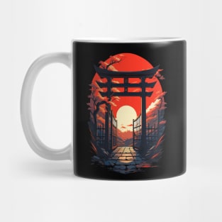 Japanese Red Gate Mug